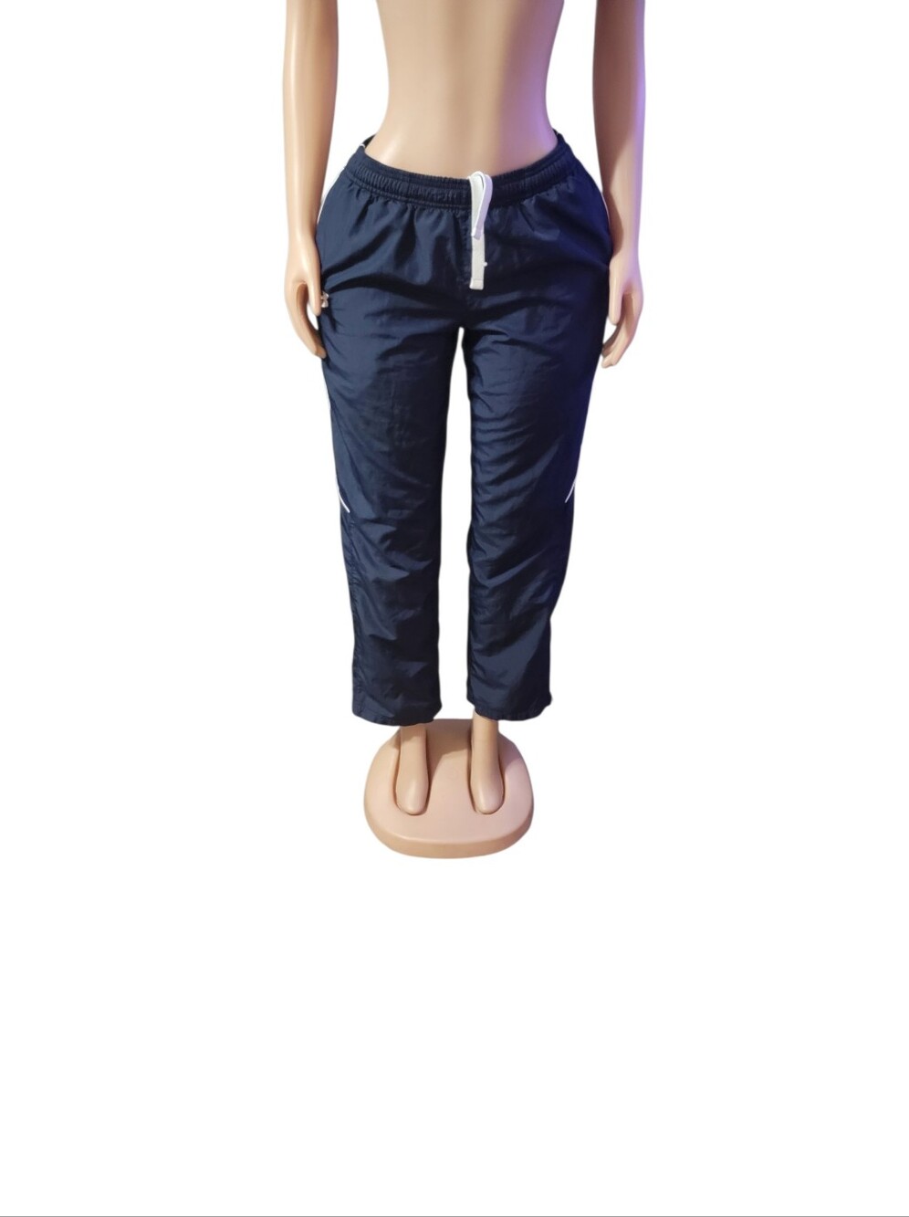 Under Armour Navy Track Pants with White Trim